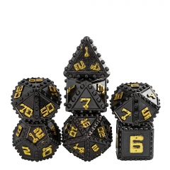 Black with Golden Numbers