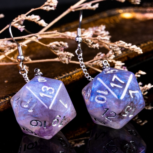 Cute Dice Drop Earrings for Girls Women Female Dice Earrings D4 D6 D8 D12 D00 D20 D% Jewelry Accessories