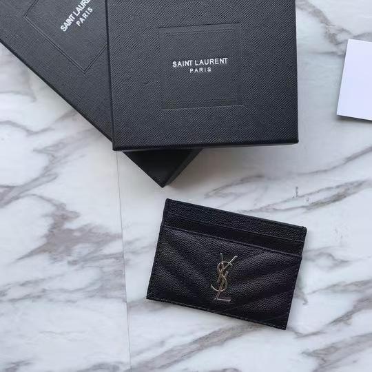 Y*SL - Leather Card Holder Wallet With Logo Package