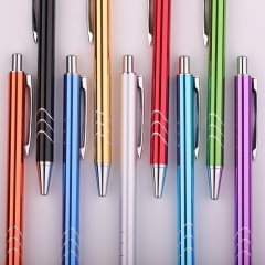 Slim simple metal pen