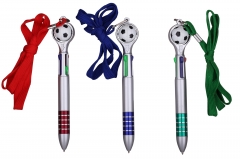 4Color Football Pen with Lanyard