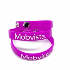 Silicone Wristband with Button