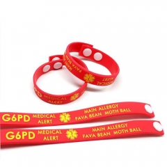 Silicone Wristband with Button