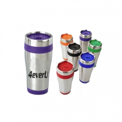 Steel Tumbler with Color Trim