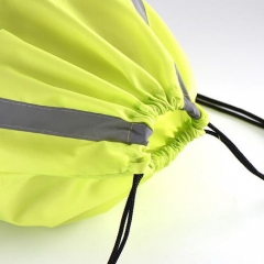 Reflective Strip Drawstring Backpack