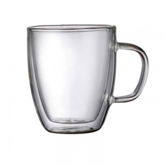 Double Wall Glass Mugs 13oz