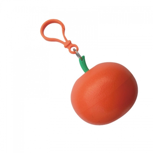 Poncho Orange Ball Keychain