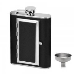 Hip Flask with Cigarette Box