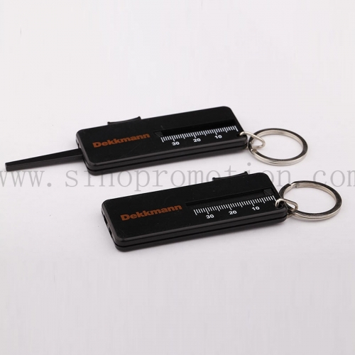 Car Keychain Tire Tread Gauge