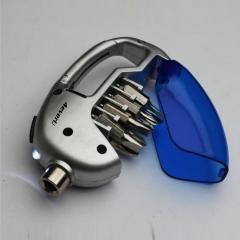 Screwdriver Flashlight Carabiner Set