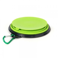 Collapsible Silicone Pet Bowl with Sucker