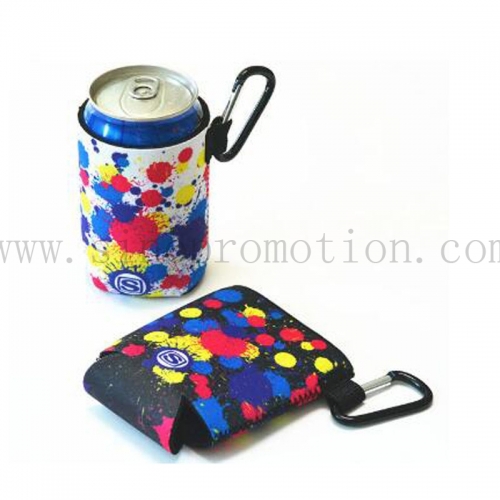 Collapsible Koozie with Carabiner