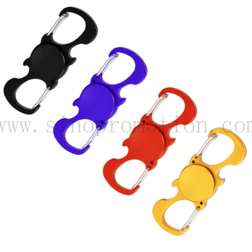 Carabiner fun Spinner with Bottle Opener