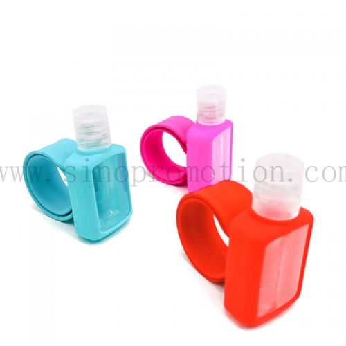 Slap Wristband with Hand Sanitizer Bottle