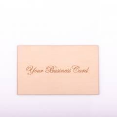 Wood Name Card