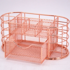 Rose Gold Office Organizer