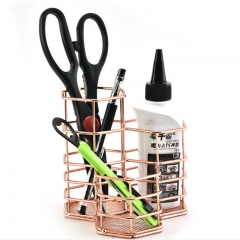 Rose gold Hexagon Pen Brush Holder