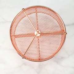 Rose Gold Desk Organizer Rotating