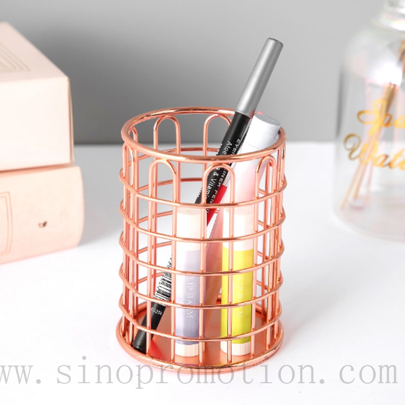 rose gold pen holder,rose gold pencil cup,rose gold pen holder for desk