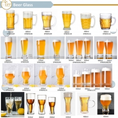 Beer Steins Mugs Tankards Set with Handles Lead Free Custom Logo Drinkware Juce Glass Cup Sublimation Glass CLASSIC Modern Party