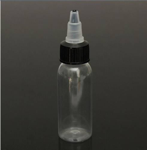 30ML Empty Plastic Tattoo Ink Pigment Clear Bottle Supplies