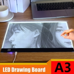 A3 LED Light Box Touch Control Dimmable Drawing Tracing Animation Copy Board Table Pad Panel Plate USB