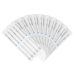 F High Quality 50pcs/box Disposable & Sterilized Tattoo Lining Needles with Blue Dot