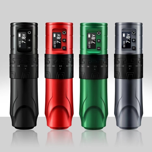 2023 NEWest Wireless Tattoo Pen Machine with 2.4-4.2mm Strokes Changeable