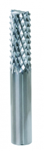 Superhard End Mills with Edge Teeth