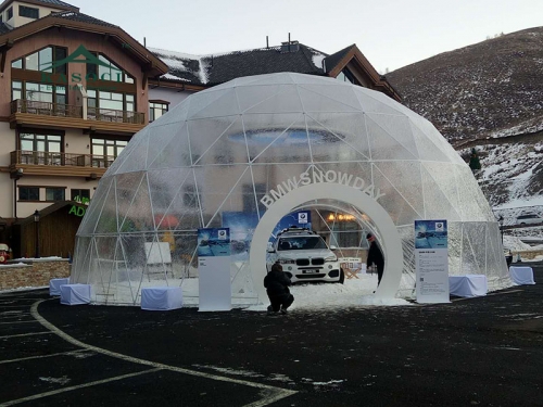 Customized Wholesale Price Geodesic Dome House Tent For BMW show