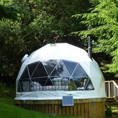 small dome geodesic tent with transparent PVC cover for sale