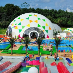 Waterproof and Flame Retardant colorful Geodesic Dome Tent for Kids Parties
