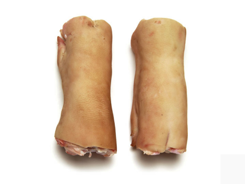 去指猪手 front feet toes off