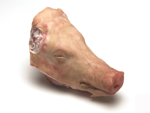 去耳猪头 heads without ear