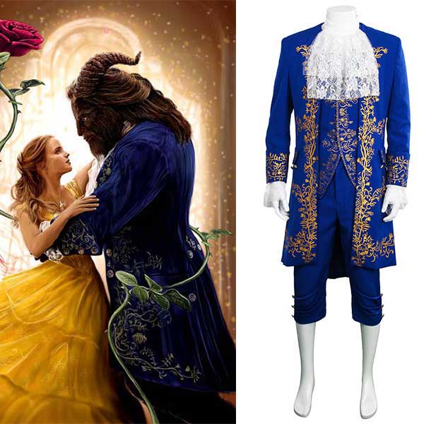 Beauty and the Beast Prince Adam Suit Cosplay Costume Adults Halloween Outfit