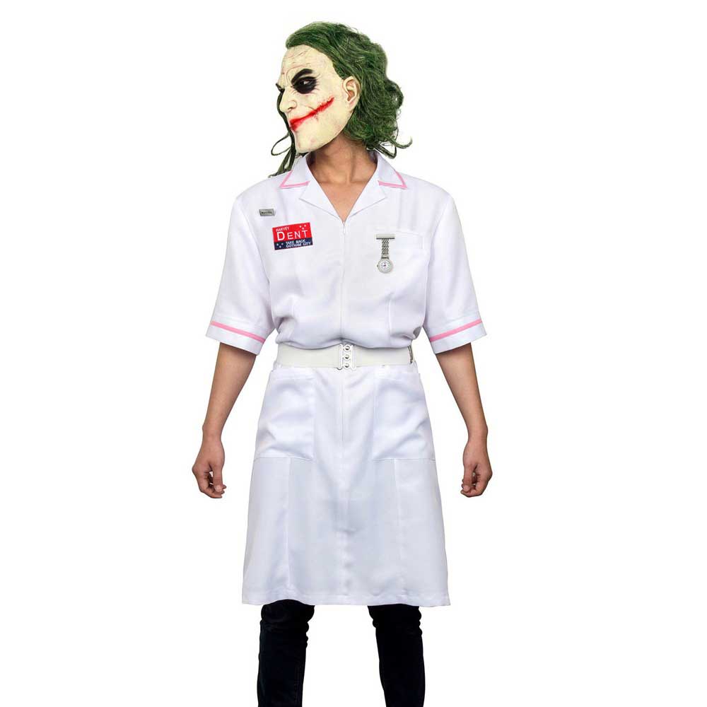 Heath Ledger Joker Nurse Clown Costume Batman Dark Knight Rise Joker Arthur Fleck Halloween Cosplay Fancy Dress With Mask Takerlama