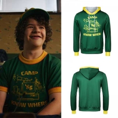 Movie Stranger Things Season 3 Dustin Hoodies Camp Know Where Cosplay Costumes T Shirt