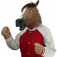 Horse Face Masks Latex Halloween Cosplay Costume Canival Party Props
