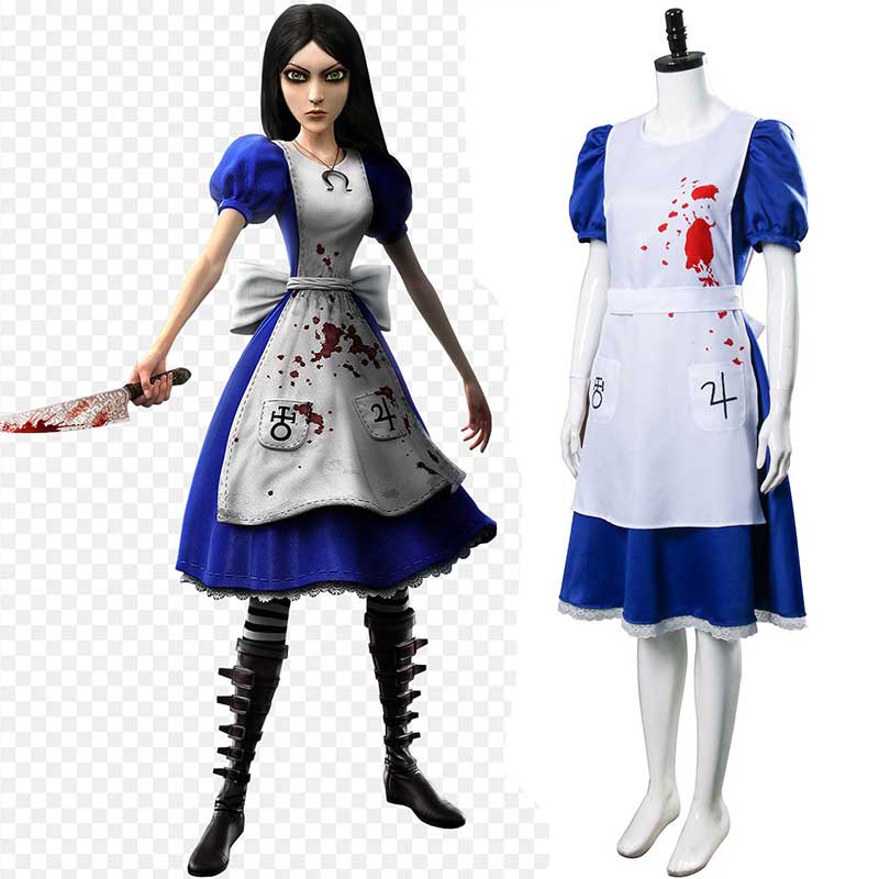 Takerlama American McGee's Alice: Madness Returns Cosplay Costume Dress