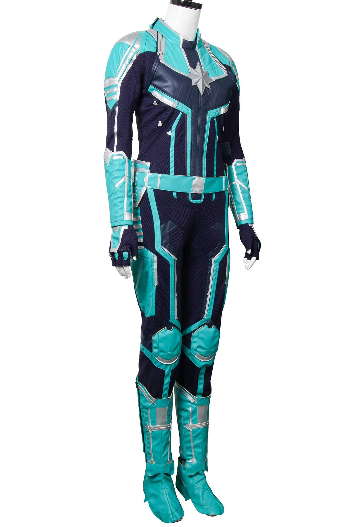 Captain Marvel Carol Danvers Cosplay Costume Jumpsuit Women Halloween Bodysuit 