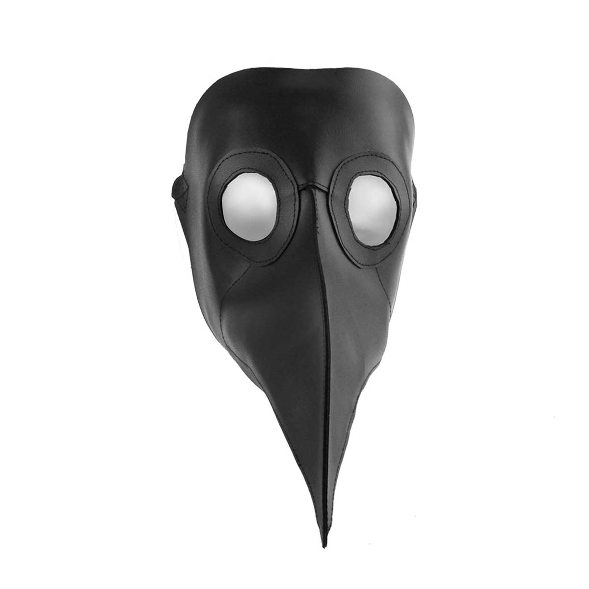 Cospaly Dr. Beulenpest Steampunk Plague Doctor Mask Brown PU Leather Birds Beak Masks