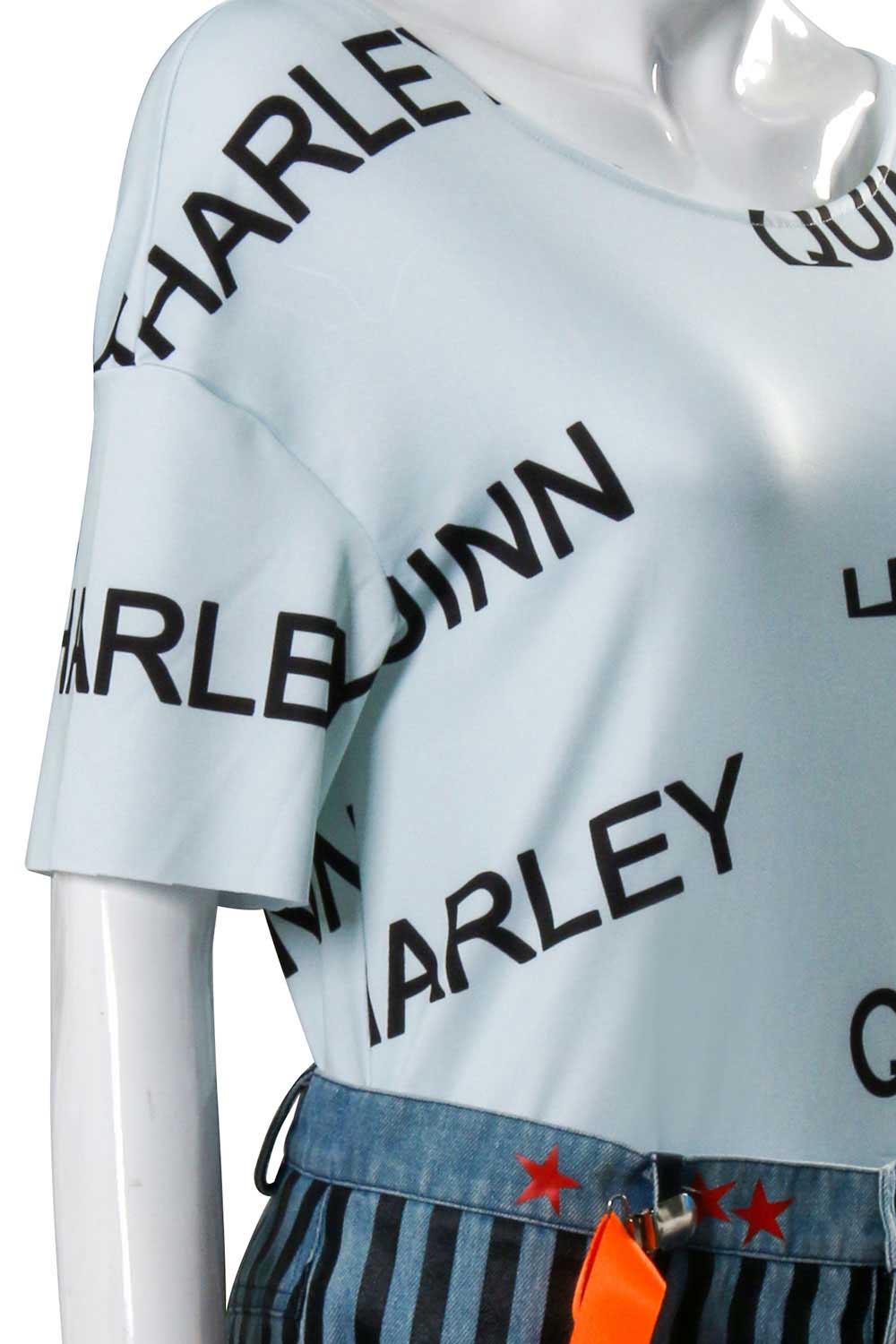 Birds of Prey Harley Quinn Cosplay Costumes T-shirt Short Brace