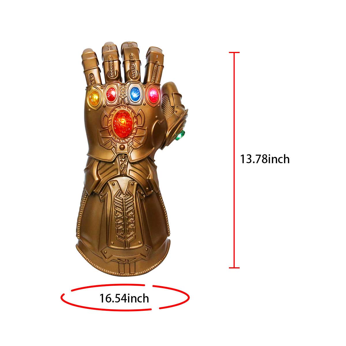 Avengers Infinity War Thanos Led Gloves Adult Light Up Gauntlet Halloween Gift Cosplay Props-Takerlama