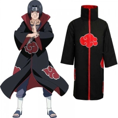 (Ready To Ship)Naruto Akatsuki Itachi Uchiha Uchiha Obito Cloak Cosplay Costume