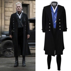 Fantastic Beasts 2 Cosplay Costume  The Crimes of Grindelwald Gellert Halloween Party Men outfits