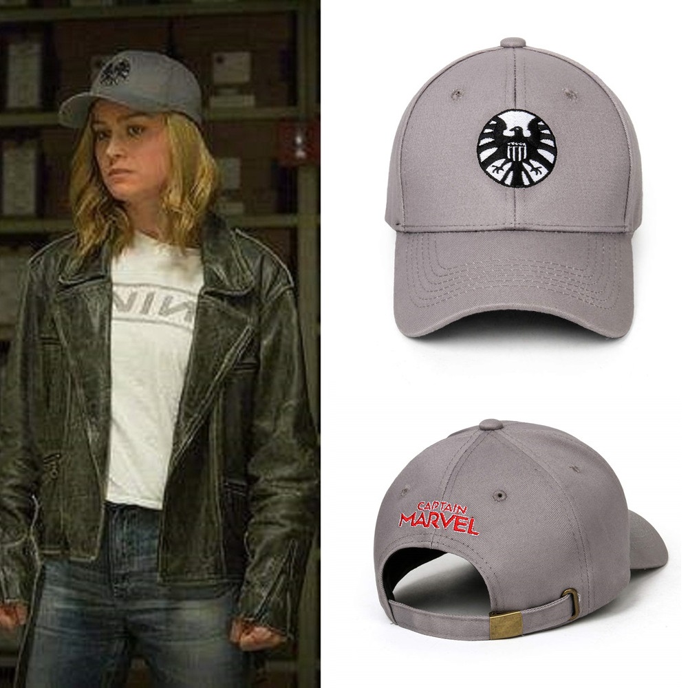 Captain Marvel Carol Danvers Cosplay Caps Unisex Adjustable Hip Hop Sun Hat Embroidered Snapback Agents of S.H.I.E.L.D. Hats