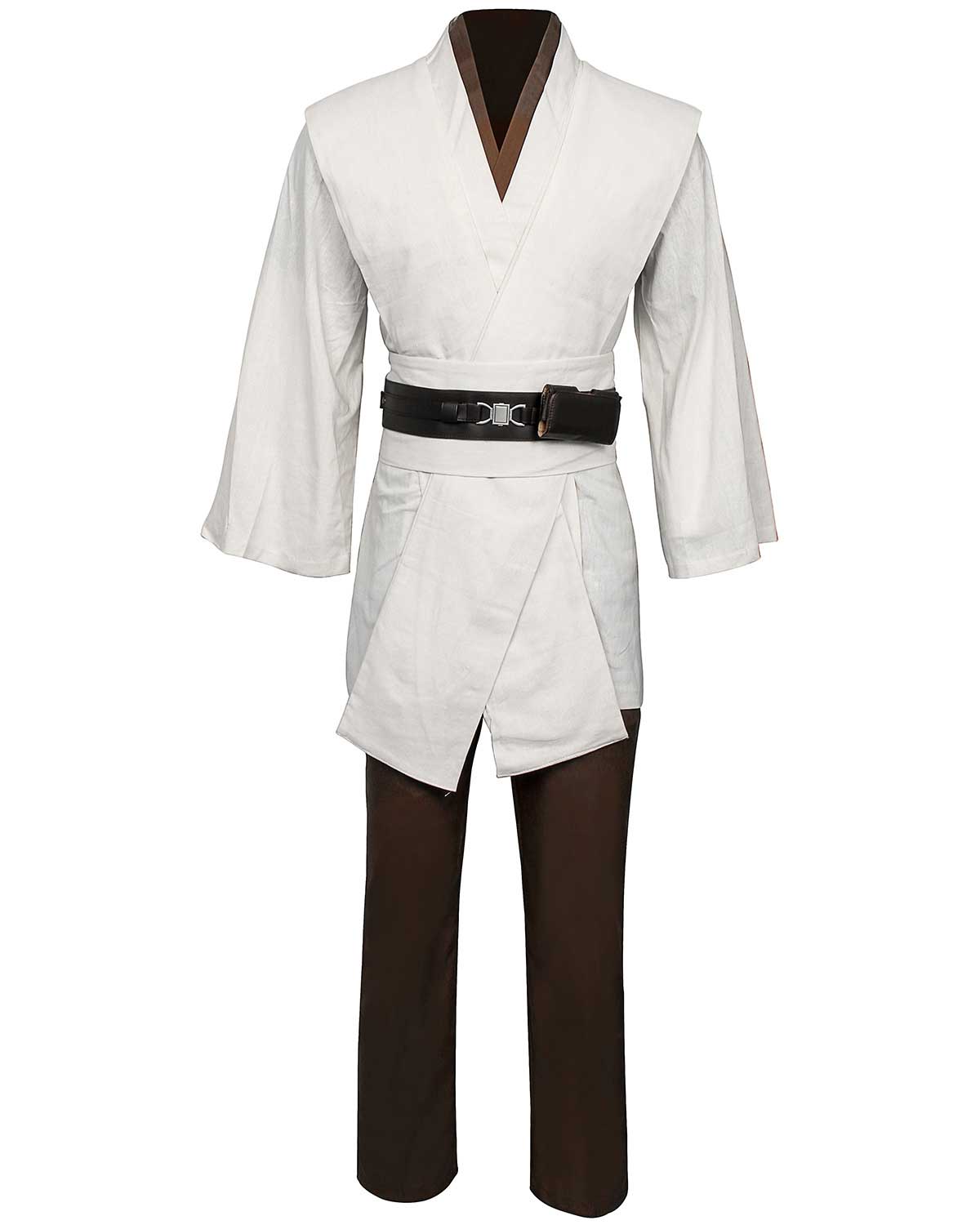 Star Wars Robe Obi Wan Kenobi Jedi Cosplay Costume Original Robes Tunic Halloween Hooded Cloak Robe Uniform Full Set