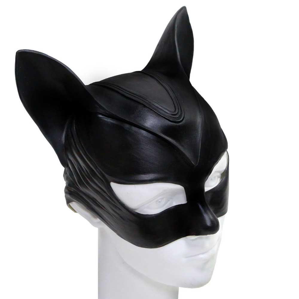 Takerlama Catwoman Mask Superhero Batman Cosplay Costume Black Half ...