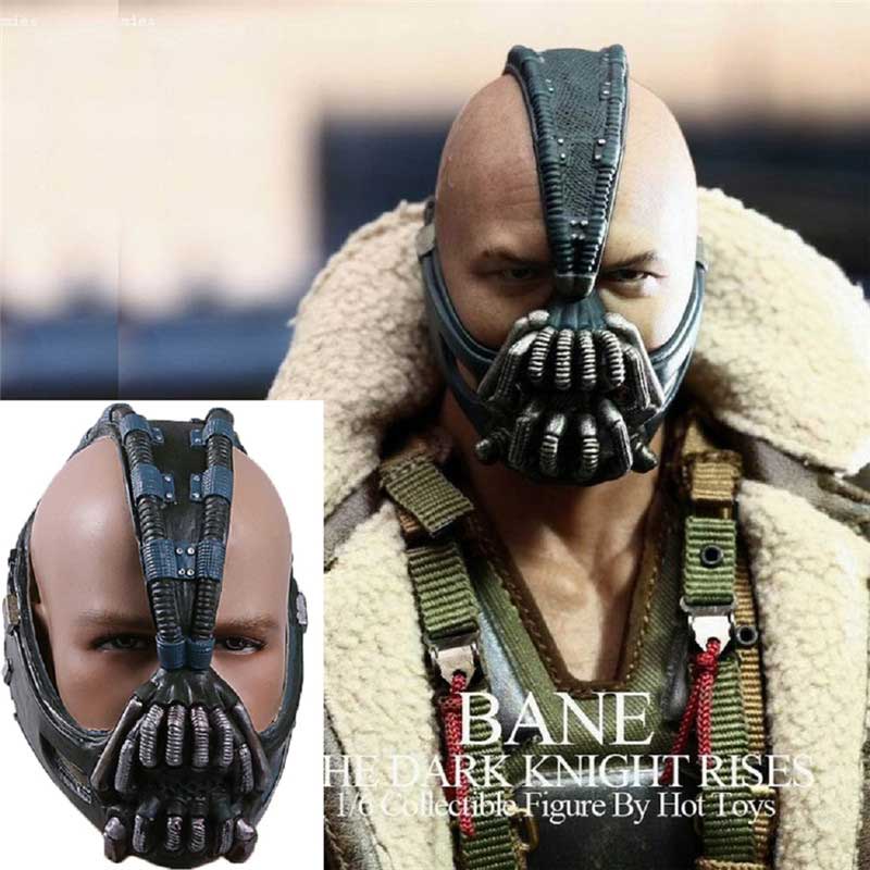 Bane Mask Adult Metal Color Version Halloween Cosplay Costume Props for Dark Knight Cosplay Black