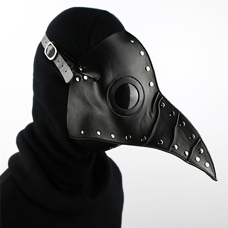 New Arrival Dr. Beulenpest Steampunk Plague Doctor Mask PU Leather Birds Beak Masks Halloween Cosplay Carnaval Costume Props